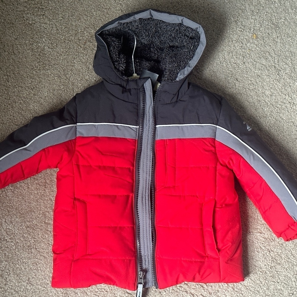ZeroXposur Infant/Toddler Winter Coat Fleece Lined Down Alternative Coat EUC